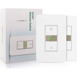 Kuled Smart Light Switch Dimmer Wifi For Dimmable LED Light in White, Size 5.0 H x 3.0 W x 3.0 D in | Wayfair MC-DM10-02