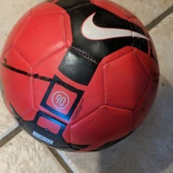 Nike Accessories | Nike Red Leather Soccer Ball | Color: Red | Size: Os