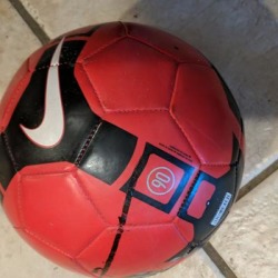 Nike Accessories | Nike Red Leather Soccer Ball | Color: Red | Size: Os