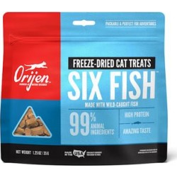 ORIJEN 6 Fish Freeze-Dried Cat Treats, 1.25 oz.