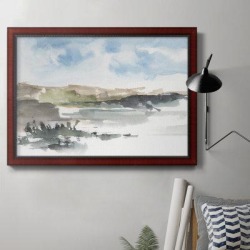 Orren Ellis Western Lake Study I Premium Framed Canvas- Ready To Hang Canvas & Fabric in Black/White, Size 18.0 H x 27.0 W x 2.5 D in | Wayfair found on Bargain Bro from Wayfair for USD $45.59
