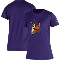 Women's adidas Purple Arizona Coyotes Reverse Retro Creator T-Shirt