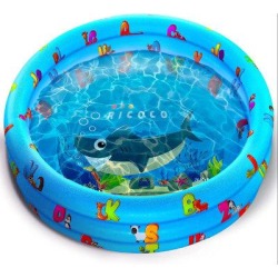 haogoujiaju 0.83 ft x 2.67 ft Plastic Inflatable Pool Plastic in Blue, Size 10.0 H x 32.0 W in | Wayfair 01ZSS3177KOJBQZ0IC2 found on Bargain Bro from Wayfair for USD $60.03