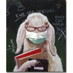 Back to School Teacher by Lucia Heffernan Gallery Wrapped Canvas Giclee Art (18 in x 15 in)