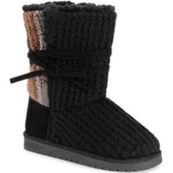 Wide Width Women's Clementine Bootie by MUK LUKS in Black Plaid (Size 6 W) found on Bargain Bro from SwimsuitsForAll.com for USD $50.90