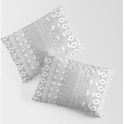 Adobe In Grey King Size Pillow Sham by Becky Bailey - STANDARD SET OF 2 - Cotton