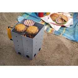 Outset Collapsible Camping Grill & Chimney Charcoal Starters in Gray, Size 3.25 H x 10.5 W x 8.0 D in | Wayfair 76356 found on Bargain Bro from Wayfair for USD $23.72