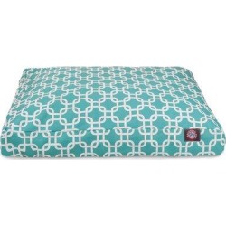 Majestic Pet Products Links Pillow/Classic Polyester in Green/White/Blue, Size 5.0 H x 36.0 W x 44.0 D in | Wayfair 78899550293