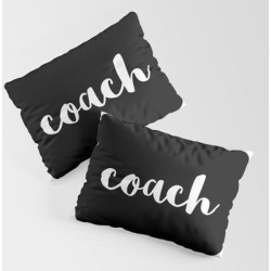 Coach King Size Pillow Sham by Moondoo Design - STANDARD SET OF 2 - Cotton
