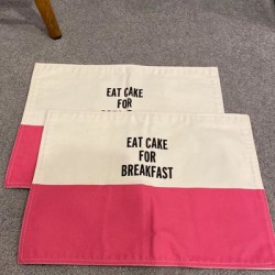 Kate Spade Dining | Kate Spade Placemats | Color: Pink/White | Size: Os found on Bargain Bro Philippines from poshmark, inc. for $25.00
