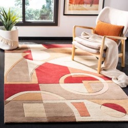 SAFAVIEH Rodeo Drive Necibe Hand-tufted Wool Retro Area Rug found on Bargain Bro from Overstock for USD $423.77