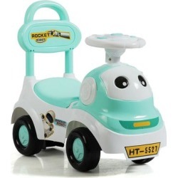 3-in-1 Baby Walker Sliding Pushing Car w/ Sound-Green