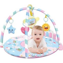 Redboard Large Baby Game Pad Music Pedal Piano Music Fitness Rack Crawling Mat, Size 1.0 H x 63.0 W x...