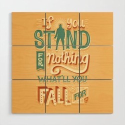 Wooden Wall Art | Make A Stand by Risa Rodil - 3' X 3' - Society6