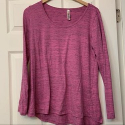 Lularoe Tops | Lularoe Long Sleeve Shirt | Color: Pink | Size: Xl found on Bargain Bro from poshmark, inc. for USD $7.60