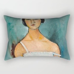Egon Schiele Houses With Laundry Rectangular Pillow by Restored Art And History - Small (17" x 12")