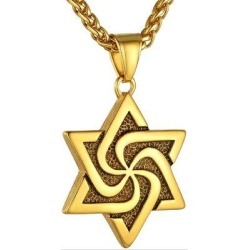 The Holiday Aisle® Star of David Jewelry Stainless Steel in Gray/Yellow, Size 1.73 H x 1.1 W x 0.15 D in | Wayfair ACC53851D969412FB063E2A627AF69C9 found on Bargain Bro Philippines from Wayfair for $84.99