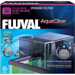 Fluval AquaClear Aquarium Power Filters, Model 20