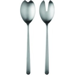 Stainless Steel Linea Ice Salad Servers (Fork and Spoon)