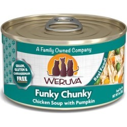 Weruva Classics Funky Chunky Chicken Soup with Pumpkin Wet Cat Food, 3 oz., Case of 24, 24 X 3 OZ