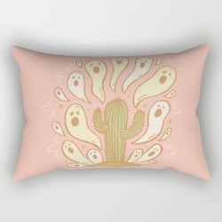 Ghost Town Rectangular Pillow by Doodle By Meg - Small (17" x 12")
