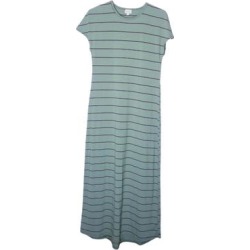Lularoe Dresses | Lularoe Striped Maria Maxi Dress Women Size Xs | Color: Gray | Size: Xs