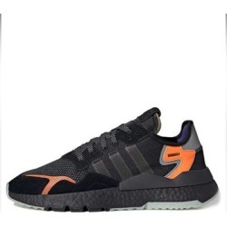 Adidas Shoes | Adidas Originals Nite Jogger 'Black Carbon' Cg7088 | Color: Black/Orange | Size: 6