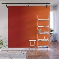 Wall Mural | Ombre In Red Orange by Seven Mustard Seeds - 8' X 8' - Society6