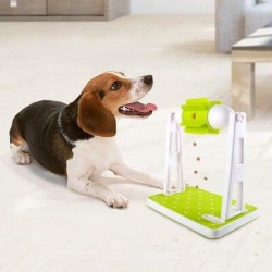 Glaustoncn Dog Food Slow Feeder,Dog Treat Turbine Feeder,Interactive Dog Toys,Treat Boredom Health Diet Food Dispenser,Cat Food Dispenser Plastic