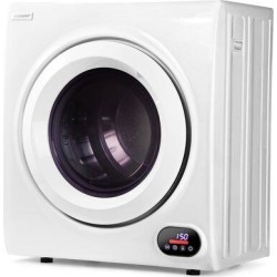 Euhomy 2.6 Cu. Ft. Electric Dryer in White in Gray, Size 26.6 H x 23.5 W x 17.0 D in | Wayfair CD-9-W1 found on Bargain Bro from Wayfair for USD $273.59