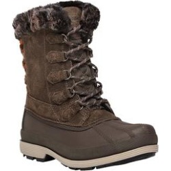 Wide Width Women's Lumi Tall Lace Waterproof Boot by Propet in Brown (Size 8 W) found on Bargain Bro from SwimsuitsForAll.com for USD $77.51