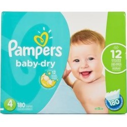 Pampers Disposable Diapers - 180-Ct. Baby Dry Diapers