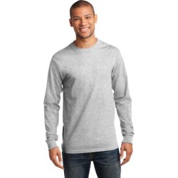 Port & Company PC61LS Long Sleeve Essential Top in Ash** size 4XL | Cotton found on Bargain Bro from ShirtSpace for USD $10.87