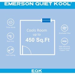 10000 BTU Window Air Conditioner with Wifi Controls - Emerson Quiet Kool EARC10RSE1H