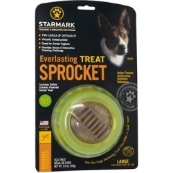 Starmark Everlasting Sprocket Dog Toys, Large, Green
