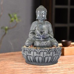 Bungalow Rose Genett Resin Buddha Statue Fountain w/ Light in Gray, Size 11.1 H x 7.4 W x 7.4 D in | Wayfair 5FD5653E0A5944EB826B9A5728638C72 found on Bargain Bro from Wayfair for USD $37.99