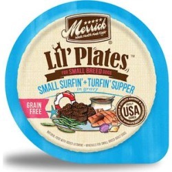 Merrick Lil' Plates Small Breed Grain Free Surfin Turfin Small Breed Wet Dog Food, 3.5 oz.
