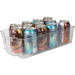 Multi-Purpose Plastic Fridge Bin, Clear
