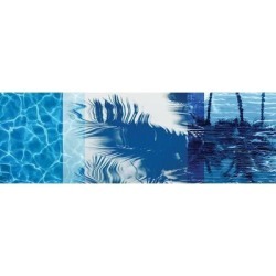 East Urban Home 'Palm Resort I' Graphic Art Print on Canvas & Fabric in Blue, Size 1.5 D in | Wayfair ESUR5679 37444820 found on Bargain Bro from Wayfair for USD $47.11