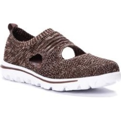 Women's Travelactiv Avid Sneakers by Propet in Brown Beige (Size 9 1/2 M) found on Bargain Bro from Ellos for USD $49.39