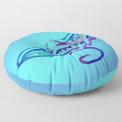 Floor Pillow | Tribal Manta Ray by Artsytoocreations - ROUND - 30" x 30" - Society6