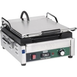 Waring WFG275T Tostato Supremo Smooth Top & Bottom Panini Sandwich Grill with Timer - 14" x 14" Cooking Surface - 120V, 1800W