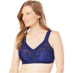 Plus Size Women's Easy Enhancer Wireless Bra by Comfort Choice in Evening Blue (Size 38 B) found on Bargain Bro from SwimsuitsForAll.com for USD $20.51
