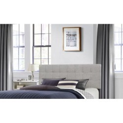 Delaney Headboard (Frame Not Included) Stone Fabric