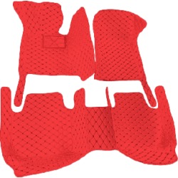 Custom Floor Mats For Skoda Yeti Red and Black Durable Synthetic Leather. Waterproof & High Wall 5D Custom Fit. Year: 2012 found on Bargain Bro from carcovers.com for USD $197.56