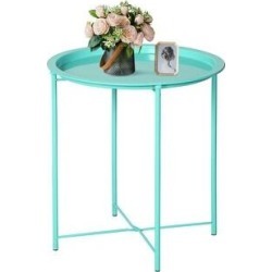 VECELO Round Table/ End Table Green For Living room& Bedroom(Set of 1/Set of 2) (set of 1)