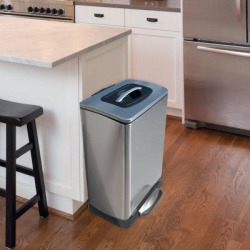 TK Products Inc Krusher Stainless Steel 10.57 Gallon Remove Step On Trash Compactor Stainless Steel in Gray, Size 26.0 H x 16.0 W x 13.0 D in TK10 found on Bargain Bro Philippines from Wayfair for $174.77