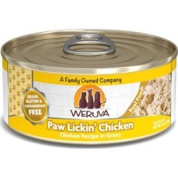 Weruva Classics Paw Lickin' Chicken Chicken Recipe in Gravy Wet Cat Food, 5.5 oz.