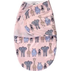Hudson Baby Girls' Swaddle Blankets Pink - Pink Safari Hudson Swaddling Blanket