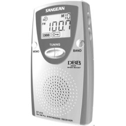 Sangean Camp & Hike AM/FM Stereo Speaker Digital Tuning Pocket Radio Silver/ Gray DT210 found on Bargain Bro from campsaver.com for USD $42.48